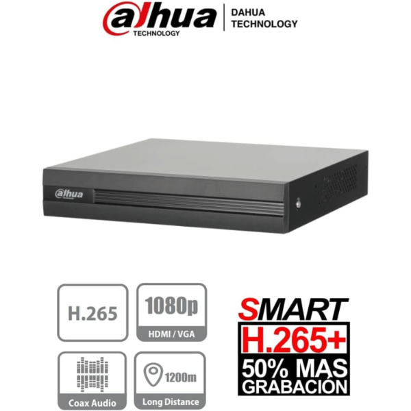 DAHUA COOPER XVR1B04 – 4 Channel PentaHybrid DVR 1080P Lite/ 720P/ H265+ (Up to 6TB SATA, 1 IP Channel) - Image 4