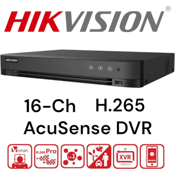 Hikvision 16 Channel 4K H.265 AcuSense DVR – iDS-7216HUHI-M2/S - Image 3