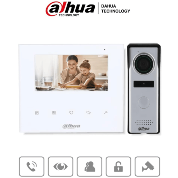 Dahua Analog Video Door Phone Kit – 4.3" Screen, IP66, 1.3MP