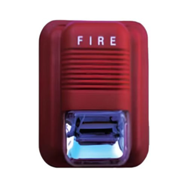 HST Conventional Sounder Strobe – Fire Alarm Siren 6-24V, Red