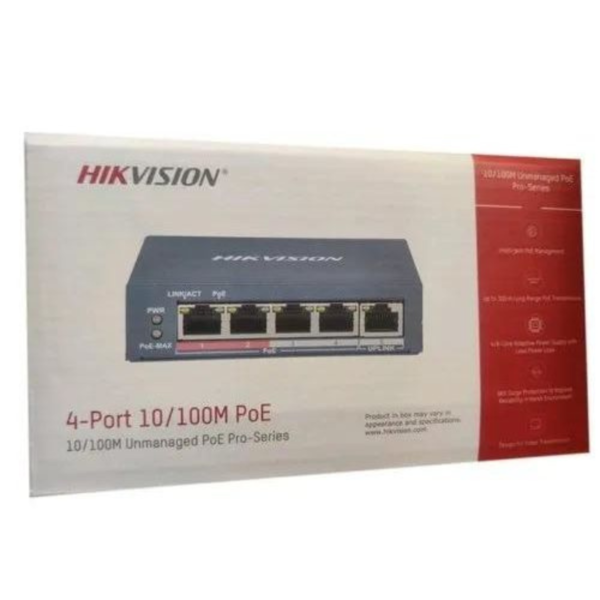 Hikvision Switch POE 4 Port 10/100 Unmanaged - Image 3