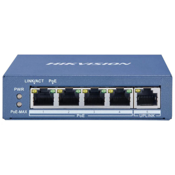 Hikvision 4-Ports 100Mbps Unmanaged PoE Switch